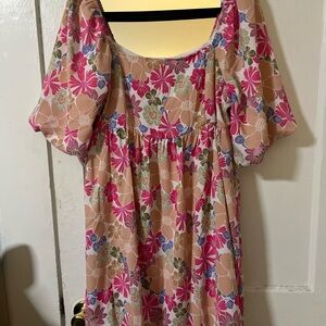 Floral Puff Sleeve Dress